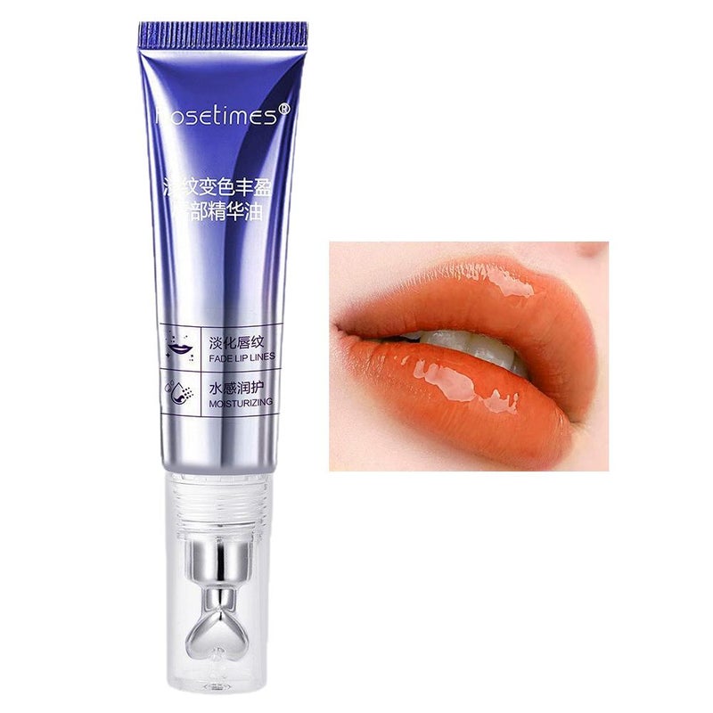 Lip serum oil that reduces lip lines and plumps, moisturizes and enhances lip volume.